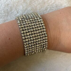 Rhinestones Stretch Bracelet Vintage‎
